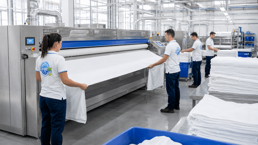 Planchado profesional de textiles